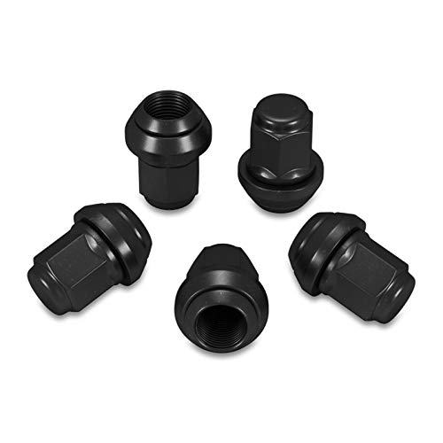 20x Radmutter SCHWARZ M12x1,5x34 Kegel 60° SW19 beweglich D28mm + 1x Radschraubenbeutel von HASKYY