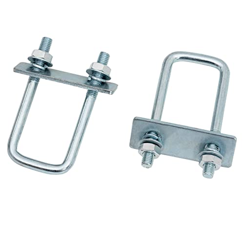 2er U-Zurr-Bügel-Halterung 110x40 mm Set Befestigungssatz Halter Montagesatz komplett für Aluminium Truckbox Deichselbox Alubox Werkzeugkasten Staubox usw. von HASKYY