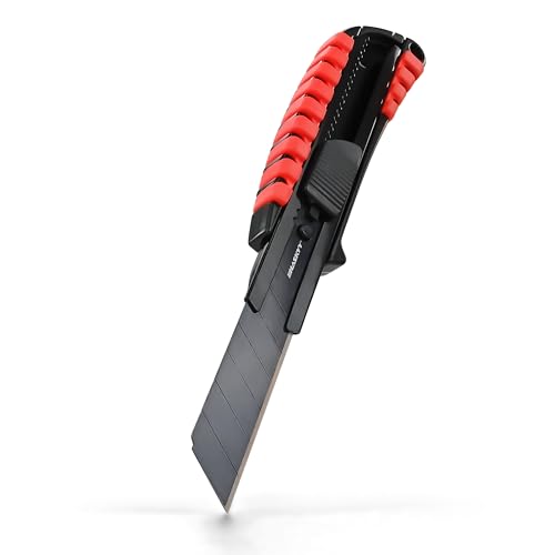 HASKYY Cuttermesser Universal Professional 18mm mit Extra scharfer SK5 Klinge Cutter Messer Abbrechklinge Kartonmesser Teppichmesser HASKYY Cuttermesser Universal Professional 18mm mit Extra scharfer SK5 Klinge Cutter Messer Abbrechklinge Kartonmesser Teppichmesser von HASKYY