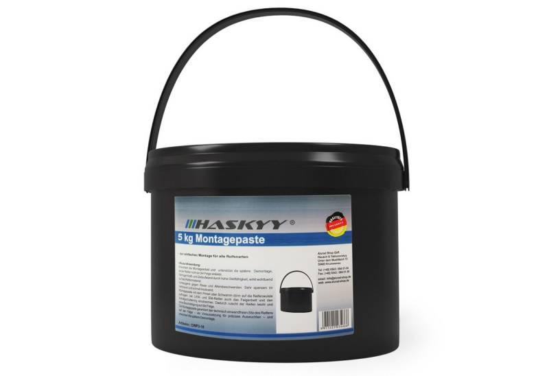 HASKYY Montagepaste Reifenmontagepaste 5kg Schwarz Montagepaste Reifen Montierpaste Wax von HASKYY