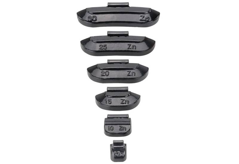 HASKYY Reifenwuchtmaschine 150 tlg. Set Schwarz Schlaggewichte 5-30g für Stahlfelgen von HASKYY