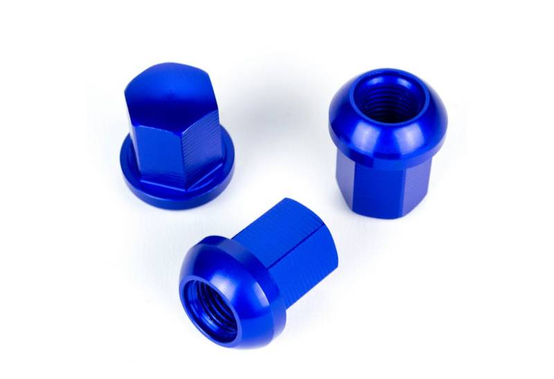HASKYY Schrauben-Set 20x Radmuttern Aluminium Eloxiert M14 x 1,5 x 31mm SW19 Kugel R14 von HASKYY