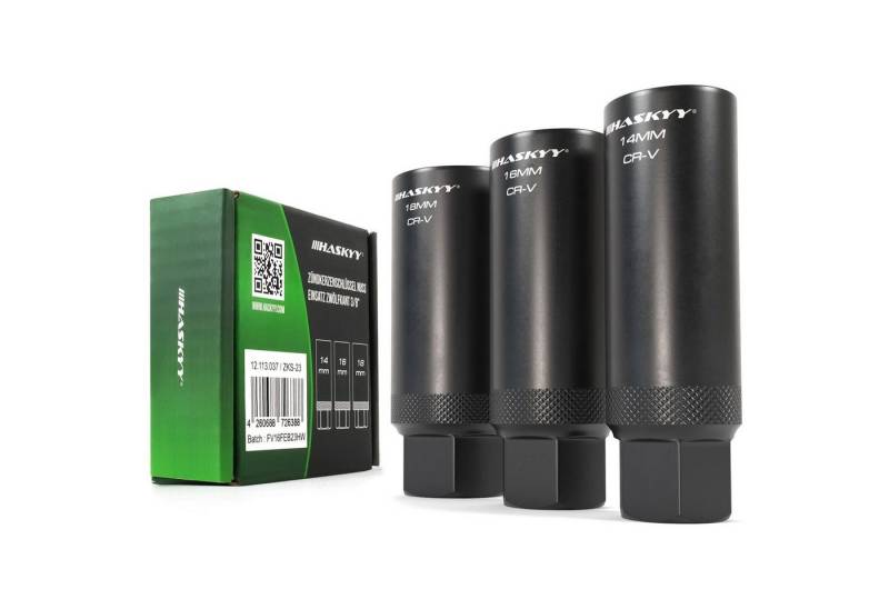 HASKYY Zündkerzennuss Zündkerzenschlüssel Kerzenschlüssel Glühkerze 3/8 14 16 18 mm Stecks" von HASKYY