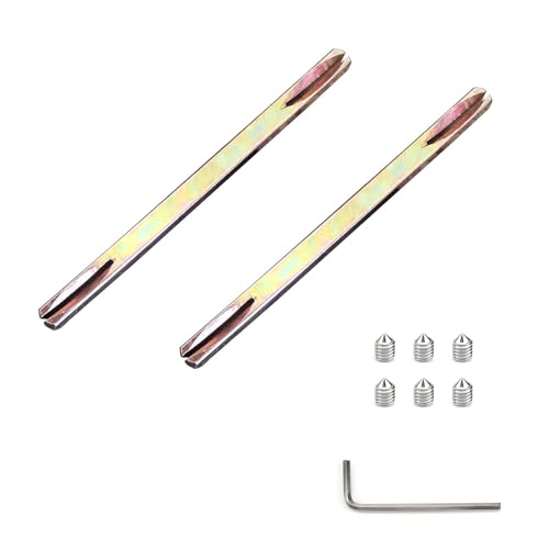 HASLED Türgriff Spindelstange 8mm Vierkantstift (2 Stück) - 130mm mit Schrauben & Inbusschlüssel - Universell Kompatibel für Türdrücker von HASLED