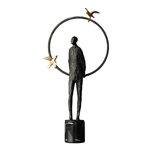 HASMI Schreibtisch deko Gusseisen Skulptur Charakter Desktop Dekoration Kreative Kunst Wohnzimmer Dekoration Büro Desktop Dekoration Geschenk Decoración del hogar von HASMI