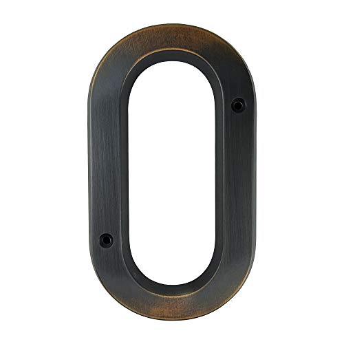 HASWARE Hausnummernschild 6 Zoll (15 cm) Vintage-Stil im Alter von Bronze-Finish Türnummern Beschilderung Plaque Straße Hausadresse Ziffern, Zinklegierung (0) von HASWARE