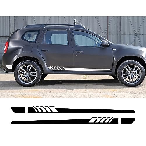 2 Stück Auto lange Seitentür Aufkleber, für Renault Dacia Duster Logan Sandero Auto Vinyl Film Aufkleber Styling Auto Tuning Zubehör von HASWEX