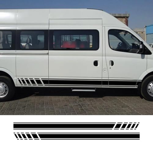 Auto Seitenstreifen Seitenaufkleber Aufkleber, Für Maxus V80 Camper Cargo Van Parts Line Graphics Stripes Vinyl Aufkleber Tuning Zubehör von HASWEX