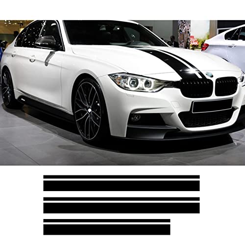 Set M Performance Streifen Motorhaube Dachkoffer Vinyl Aufkleber Aufkleber, für B=MW f30 f10 f20 f31 f01 f11 f25 g30 g31 g11 g12 e60 e90 e46 von HASWEX