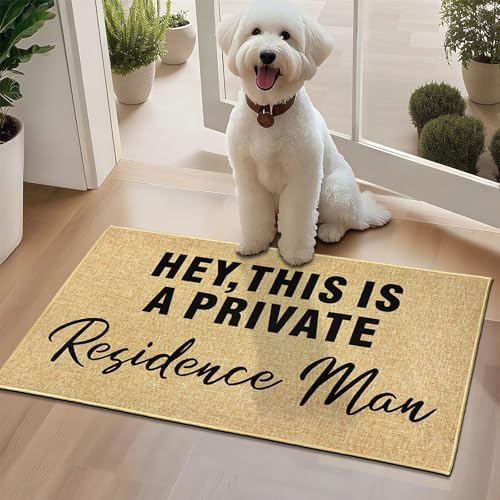 Funny Mats Willkommensmatte für Haustür, Fußmatten für drinnen und draußen, Eingangstürmatten, niedriges Profil, Fußmatte für Familie, Freunde, rutschfeste Unterseite, Bodenteppiche für Garten Funny Mats Willkommensmatte für Haustür, Fußmatten für drinnen und draußen, Eingangstürmatten, niedriges Profil, Fußmatte für Familie, Freunde, rutschfeste Unterseite, Bodenteppiche für Garten von HATARU