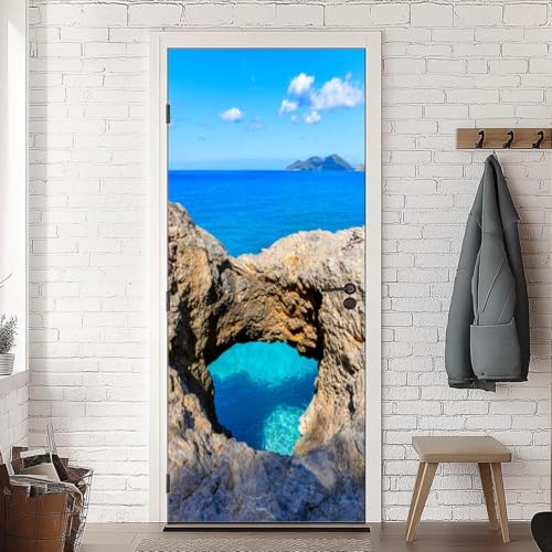 Türtapete Selbstklebend 100x200 Meer Türfolie Höhlenlandschaft Türaufkleber Fototapete 3D Effekt Türklebefolie Türposter für Innentür Schlafzimmer Bad Dekoration A-1720 Türtapete Selbstklebend 100x200 Meer Türfolie Höhlenlandschaft Türaufkleber Fototapete 3D Effekt Türklebefolie Türposter für Innentür Schlafzimmer Bad Dekoration A-1720 von HATEGE