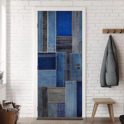 Türtapete Selbstklebend 100x200 Vintage Türfolie Jeansblau Türaufkleber Fototapete 3D Effekt Türklebefolie Türposter für Innentür Schlafzimmer Bad Dekoration A-1752 Türtapete Selbstklebend 100x200 Vintage Türfolie Jeansblau Türaufkleber Fototapete 3D Effekt Türklebefolie Türposter für Innentür Schlafzimmer Bad Dekoration A-1752 von HATEGE