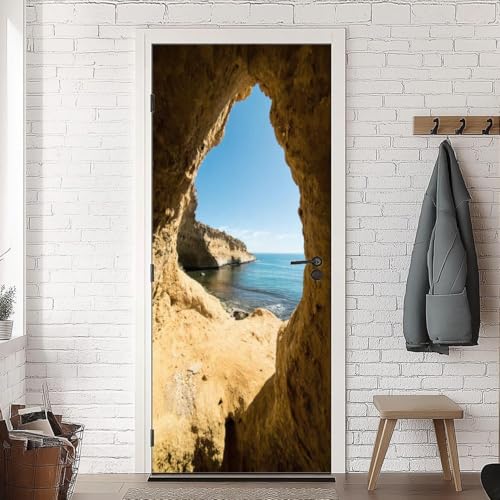 Türtapete Selbstklebend 77x200 Höhlenlandschaft Türfolie Meer Türaufkleber Fototapete 3D Effekt Türklebefolie Türposter für Innentür Schlafzimmer Bad Dekoration A-1498 Türtapete Selbstklebend 77x200 Höhlenlandschaft Türfolie Meer Türaufkleber Fototapete 3D Effekt Türklebefolie Türposter für Innentür Schlafzimmer Bad Dekoration A-1498 von HATEGE