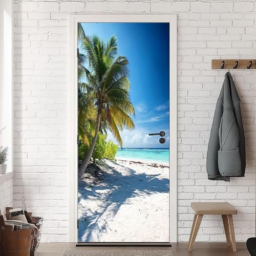Türtapete Selbstklebend 77x200 Meer und Strand Türfolie Palmen Türaufkleber Fototapete 3D Effekt Türklebefolie Türposter für Innentür Schlafzimmer Bad Dekoration A-1778 Türtapete Selbstklebend 77x200 Meer und Strand Türfolie Palmen Türaufkleber Fototapete 3D Effekt Türklebefolie Türposter für Innentür Schlafzimmer Bad Dekoration A-1778 von HATEGE