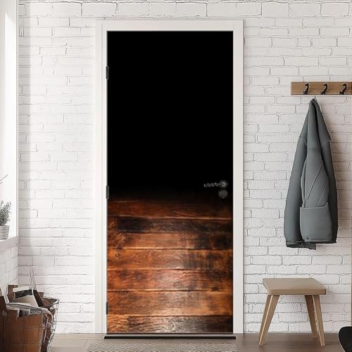 Türtapete Selbstklebend 80x210 Vintage Holz Türfolie Schwarz und Braun Türaufkleber Fototapete 3D Effekt Türklebefolie Türposter für Innentür Schlafzimmer Bad Dekoration A-1763 Türtapete Selbstklebend 80x210 Vintage Holz Türfolie Schwarz und Braun Türaufkleber Fototapete 3D Effekt Türklebefolie Türposter für Innentür Schlafzimmer Bad Dekoration A-1763 von HATEGE