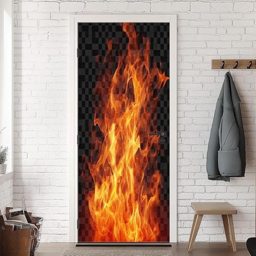 Türtapete Selbstklebend 90x210 Flamme Türfolie Abstrakte Geometrie Türaufkleber Fototapete 3D Effekt Türklebefolie Türposter für Innentür Schlafzimmer Bad Dekoration A-1734 Türtapete Selbstklebend 90x210 Flamme Türfolie Abstrakte Geometrie Türaufkleber Fototapete 3D Effekt Türklebefolie Türposter für Innentür Schlafzimmer Bad Dekoration A-1734 von HATEGE