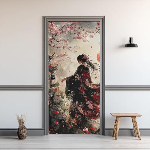 Türtapete Selbstklebend 95x215 Japanische Mädchen Türfolie Kirschblüte Türaufkleber Fototapete 3D Effekt Türklebefolie Türposter für Innentür Schlafzimmer Bad Dekoration A-1791 Türtapete Selbstklebend 95x215 Japanische Mädchen Türfolie Kirschblüte Türaufkleber Fototapete 3D Effekt Türklebefolie Türposter für Innentür Schlafzimmer Bad Dekoration A-1791 von HATEGE