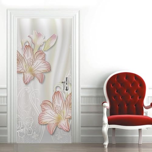 Türtapete Selbstklebend Rosa Blüten Türfolie Türposter 3D Fototapete Blumen Türaufkleber Abnehmbar Tür Aufkleber Wandtattoo für Kinderzimmer Badezimmer 90x200 cm G/T269 Türtapete Selbstklebend Rosa Blüten Türfolie Türposter 3D Fototapete Blumen Türaufkleber Abnehmbar Tür Aufkleber Wandtattoo für Kinderzimmer Badezimmer 90x200 cm G/T269 von HATEGE