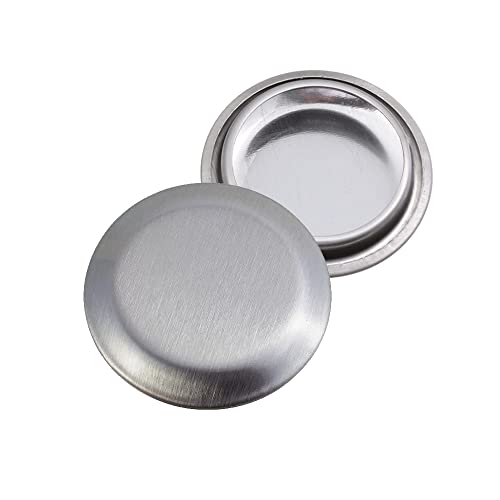 Abdeckung für Küchenarmatur, Waschbecken, 2 Stück, gebürsteter Edelstahl, Wasserhahnlochabdeckung, Küchenspüle, Stopfen für Löcher (Durchmesser: 32 mm) von HATOOLHA