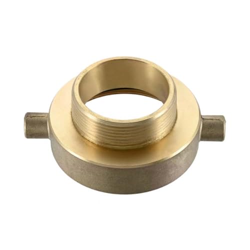 Hydrant-Schlauchadapter 6,4 cm NST/NH Buchse x 5,1 cm NPT männlich Messing Feuerschlauch und Hydrantadapter mit Pin Lug auf Gartenschlauchadapter Hydrant-Schlauchadapter 6,4 cm NST/NH Buchse x 5,1 cm NPT männlich Messing Feuerschlauch und Hydrantadapter mit Pin Lug auf Gartenschlauchadapter von HATOOLHA