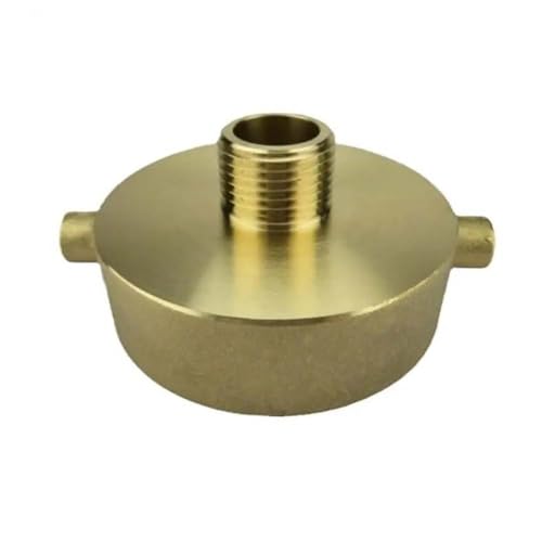 Hydrant-Schlauchadapter 6,4 cm NST (NH) Buchse x 1,9 cm GHT männlich Messing Feuerschlauch und Hydrant Adapter mit Pin Lug auf Gartenschlauchadapter von HATOOLHA