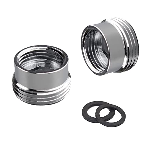 Messing Wasserhahn Belüfter Adapter für Waschmaschine Geschirrspüler Gewinde Rohr Fitting Anschluss mit Wasserhahn Belüfteradapter (G1/2 weiblich x G3/4 männlich) von HATOOLHA