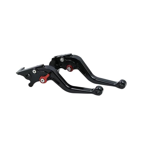 HATSVTGR Für Aprilia RS4 125 06 07 08 09 10 11 12 13-17 Verstellbare Griffe Motorrad-Kupplungsbremshebel(147 schwarzer roter Punkt) von HATSVTGR