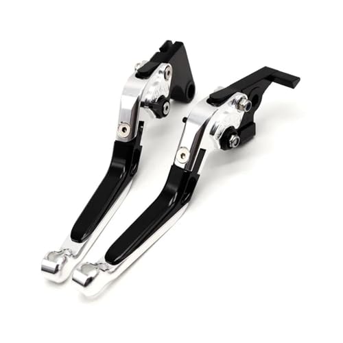 HATSVTGR Für Kawasaki Z1000 2003-2006 Z 1000 03-06 Klappbare Ausziehbare Motorradbremskupplungshebel(Silber) von HATSVTGR