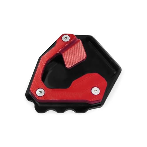 HATSVTGR Ständer-Vergrößerungsplatte Für Africa Twin CRF1000L 2016-2018 CRF 1000l Motorrad Fuß Seitenständer Pad Platte Ständer Vergrößerungsunterstützung Erweiterung Ständerpolster(Rot) von HATSVTGR