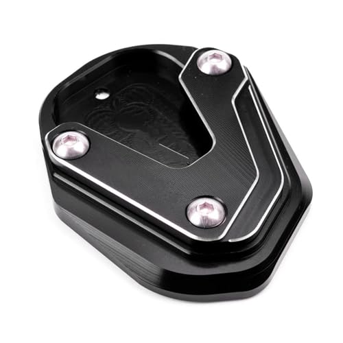HATSVTGR Ständer-Vergrößerungsplatte Für CFMOTO 800MT-X 800MTX 2024 2025 800MT CF 800 MT-X Für MT X Motorrad-Seitenständerfuß-Verlängerungsplatte Ständerpolster(Schwarz) von HATSVTGR