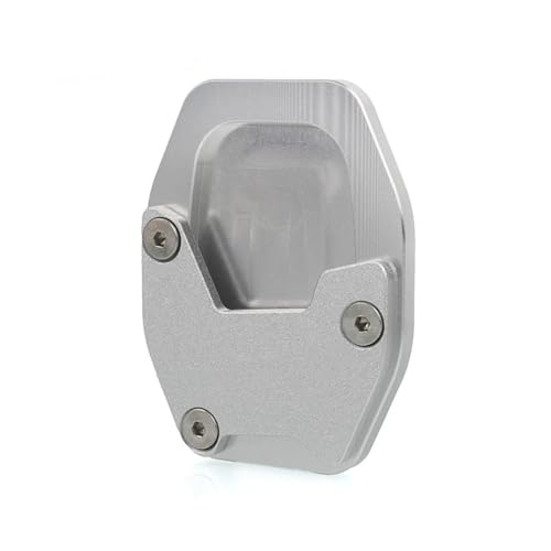 HATSVTGR Ständer-Vergrößerungsplatte Für Forza 750 2021 2022 2023 Motorrad Kickstand Fuß Seitenständer Verlängerungspolster Stützplatte Vergrößern Ständer Ständerpolster(Silber) von HATSVTGR