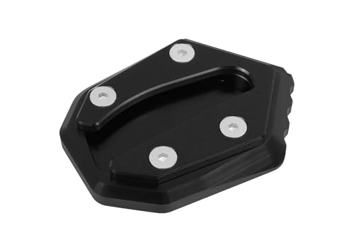 HATSVTGR Ständer-Vergrößerungsplatte Für Kawasaki W 800 650 400 2019 2020 2021 2022 2023 Kickstand Verlängerung Platte W800 W650 W400 Fuß Seite Stehen Vergrößerungs Pad Ständerpolster(Schwarz) von HATSVTGR