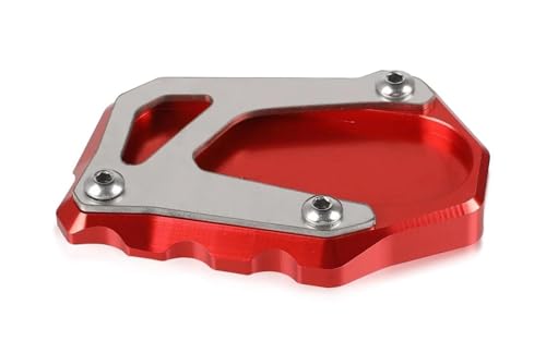 HATSVTGR Ständer-Vergrößerungsplatte Für Suzuki GSX-8R GSX8R GSX 8 R 2023 2024 2025 GSX 8R Motorrad-Seitenständervergrößerung Ständerpolster(Rot) von HATSVTGR
