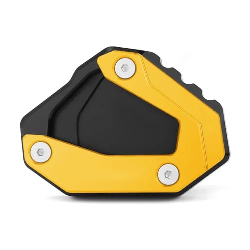 HATSVTGR Ständer-Vergrößerungsplatte Für Y&amaha MT10 MT10SP MT-10 SP YZFR1 YZF R1 R1M Fuß-Seitenständer-Verlängerungsplatte Motorradzubehör Ständerpolster(Gold) von HATSVTGR