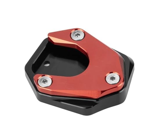 HATSVTGR Ständer-Vergrößerungsplatte Kickstand Fuß Seitenständer Vergrößerungsverlängerungsplatte Für CBR650R CB650R Cbr650r 2019-2023 2022 2021 Motorradzubehör Ständerpolster(Rot) von HATSVTGR