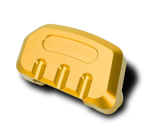 HATSVTGR Ständer-Vergrößerungsplatte Motorrad Fuß Seitenstütze Pad Seitenständer Verlängerung Pad Ständer Platte Vergrößerungspad Für PCX125 PCX150 PCX160 PCX 150 160 Ständerpolster(Gold) von HATSVTGR