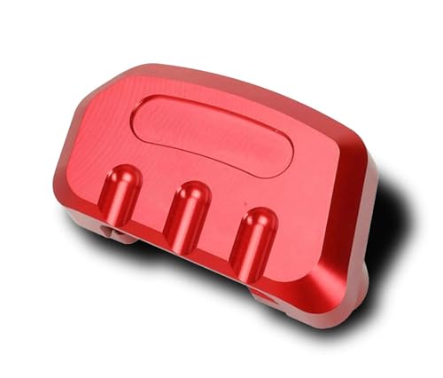HATSVTGR Ständer-Vergrößerungsplatte Motorrad Fuß Seitenstütze Pad Seitenständer Verlängerung Pad Ständer Platte Vergrößerungspad Für PCX125 PCX150 PCX160 PCX 150 160 Ständerpolster(Rot) von HATSVTGR