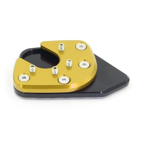HATSVTGR Ständer-Vergrößerungsplatte Motorrad Kickstand Enlarger Seitenständer Fußpolsterplatte Für XADV 750 X-ADV 750 2017–2023 2022 2021 2020 2019 2018 Ständerpolster(Gold) von HATSVTGR