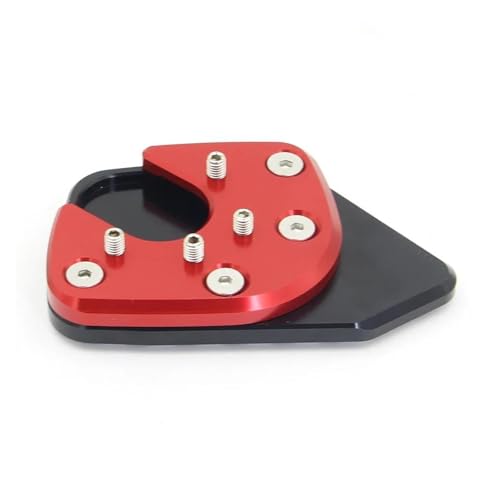 HATSVTGR Ständer-Vergrößerungsplatte Motorrad Kickstand Enlarger Seitenständer Fußpolsterplatte Für XADV 750 X-ADV 750 2017–2023 2022 2021 2020 2019 2018 Ständerpolster(Rot) von HATSVTGR