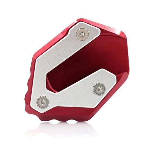 HATSVTGR Ständer-Vergrößerungsplatte Motorrad Kickstand Fuß Seitenständer Verlängerungspolster Stützplatte Vergrößern Für Y&amaha YZF-R7 YZF R7 YZFR7 2021 2022 2023 Ständerpolster(Rot) von HATSVTGR