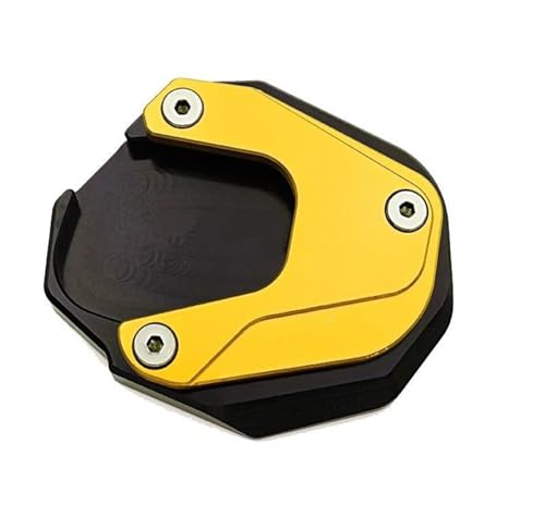 HATSVTGR Ständer-Vergrößerungsplatte Motorrad Kickstand Seite Stehen Verlängerung Pad Vergrößerungs Platte Für X ADV XADV X-ADV 750 XADV750 2017-2023 2024 2025 Ständerpolster(Gold,2021–2025) von HATSVTGR