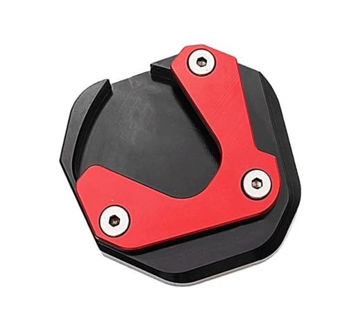 HATSVTGR Ständer-Vergrößerungsplatte Motorrad Kickstand Seite Stehen Verlängerung Pad Vergrößerungs Platte Für X ADV XADV X-ADV 750 XADV750 2017-2023 2024 2025 Ständerpolster(Rot,2017-2020) von HATSVTGR