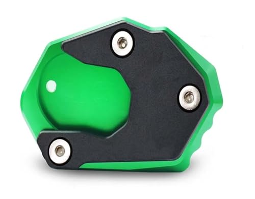 HATSVTGR Ständer-Vergrößerungsplatte Motorrad Seitenständer Extension Pad Ständer Vergrößern Für Z1000 2010-2019 Z1000SX Für Ninja 1000 2011-2016 Ständerpolster(GRÜN) von HATSVTGR