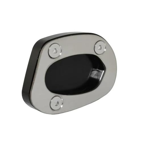 HATSVTGR Ständer-Vergrößerungsplatte Motorrad Seitenständer Fuß Basis Extender Plate Support Verlängerung Für Triumph Für Speed Twin 1200 Für Thruxton R RS ABS 2019-2024 Ständerpolster(Schwarz) von HATSVTGR