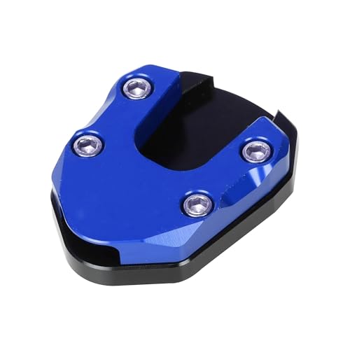 HATSVTGR Ständer-Vergrößerungsplatte Motorrad Seitenständer Pad Platte Ständer Vergrößerungsunterstützung Erweiterung Für PCX125 PCX150 PCX160 Ständerpolster(Blau) von HATSVTGR