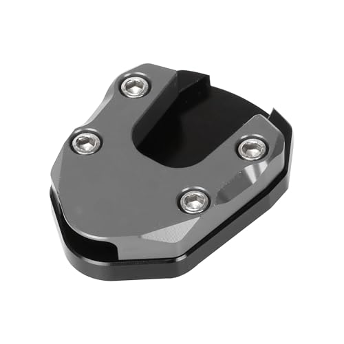 HATSVTGR Ständer-Vergrößerungsplatte Motorrad Seitenständer Pad Platte Ständer Vergrößerungsunterstützung Erweiterung Für PCX125 PCX150 PCX160 Ständerpolster(Grau) von HATSVTGR