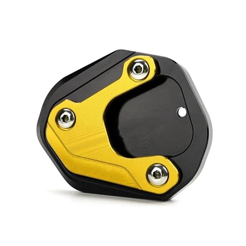 HATSVTGR Ständer-Vergrößerungsplatte Motorrad Seitenständer Ständer Vergrößerte Platte Fußpolster Zubehör Für Cfmoto 450NK 450SR 450CLC CF 450 NK SR CLC 2023 2024 Ständerpolster(Gold) von HATSVTGR