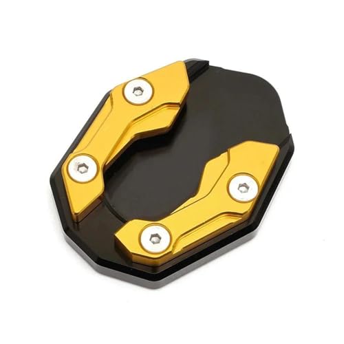 HATSVTGR Ständer-Vergrößerungsplatte Motorrad Seitenständer Vergrößerer Ständer Vergrößern Platte Pad Für PCX 160 150 125 PCX150 PCX160 PCX125 Ständerpolster(Gold) von HATSVTGR