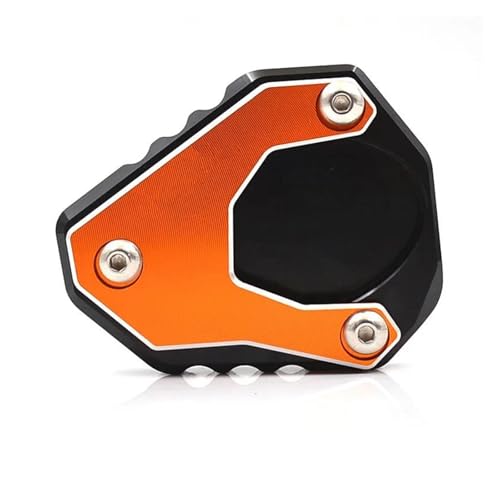 HATSVTGR Ständer-Vergrößerungsplatte Motorrad-Seitenständer-Vergrößerungsplatte Für Kawasaki ZH2 Z H2 ZH 2 2019 2020 2021 Ständerpolster(Orange) von HATSVTGR