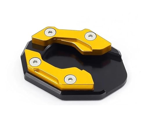 HATSVTGR Ständer-Vergrößerungsplatte Motorrad Seitenständer Verlängerung Fußstütze Vergrößern Platte Für CB190R CB 190R CB190X CB190SS 190X 190SS 190 CB190 Ständerpolster(Gold) von HATSVTGR